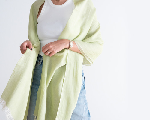 袖付きショール グリーン 425031d72d43e225bf6a69d117fc20