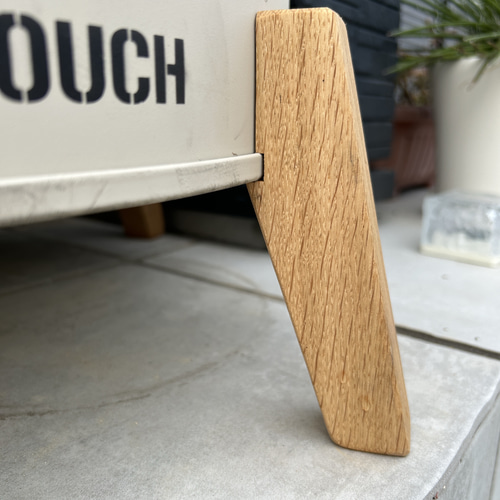 U.S. ROUTE 66 ドラム缶リメイクプランター、木製台付き 三重県からドラム缶リメイクのプランターをご注文の