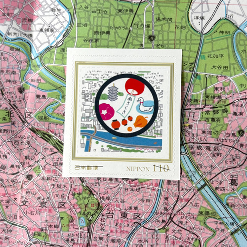 110円切手 浅草 ポストカード armeria 通販 19198427｜Creema(クリーマ)