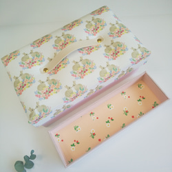 カルトナージュ 大容量収納BOX お裁縫箱 化粧品BOX その他家具