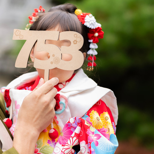 送料込】おまとめ割有 753 七五三 撮影小物 レターバナー トッパー