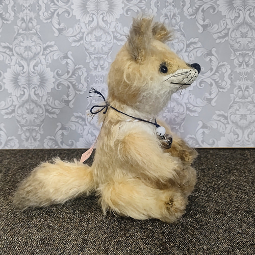 小さいきつね（クリームイエロー）約17cm／テディベアタイプの