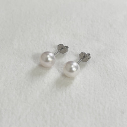【セール】福袋のファッション通販 あこや真珠 パールピアス 一粒 チタン 8-8.5ミリ 本真珠 国産 アクセサリー