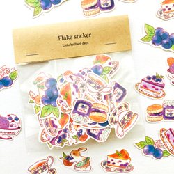 Blueberryフレークシール｜ブルーベリー【32枚入】 3枚目の画像