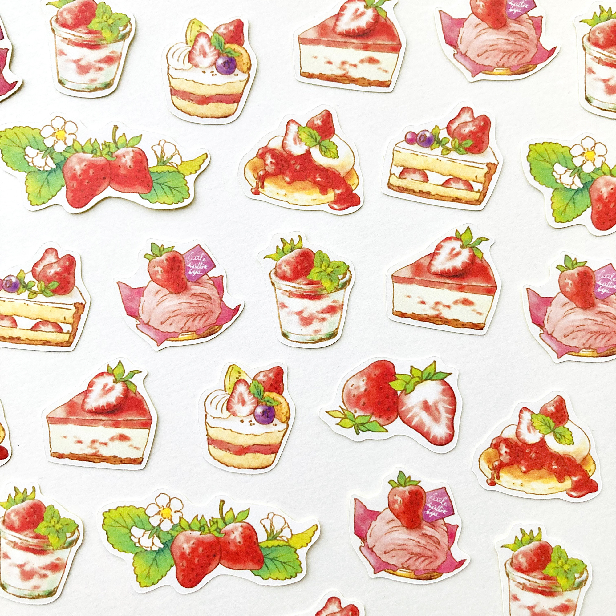 いちごスイーツ♡確認用440円♡手描き フレークシール 499502710879_1_LRG.jpg