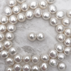 ごろっと大きなバロックパールのピアス/イヤリング 大粒 11mm 12mm 真珠 スタッド チタン SV925 8枚目の画像