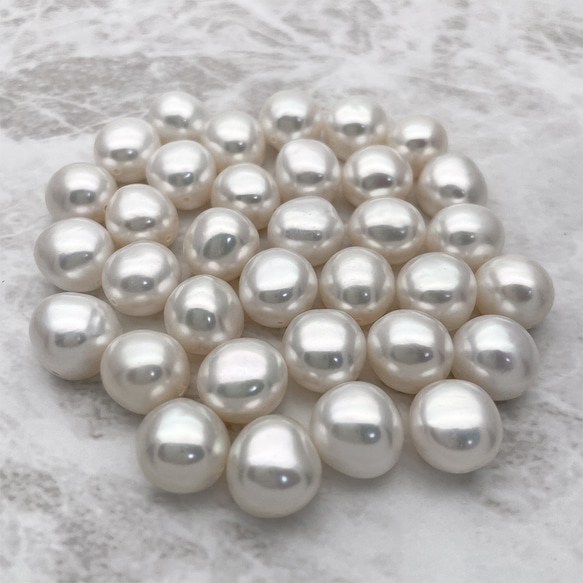 ごろっと大きなバロックパールのピアス/イヤリング 大粒 11mm 12mm 真珠 スタッド チタン SV925 4枚目の画像