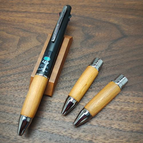 屋久杉 ジェットストリーム 4&1 組先軸 グリップのみ ペン・筆記