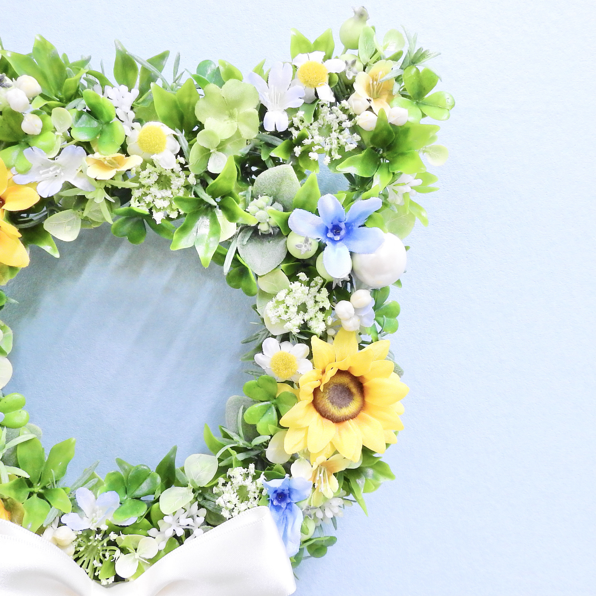 ＊ネコリース ニャンコリース(ひまわり)＊抗ウイルス光触媒加工付き