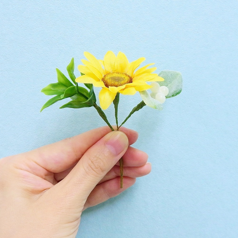 ＊ネコリース ニャンコリース(ひまわり)＊抗ウイルス光触媒加工付き