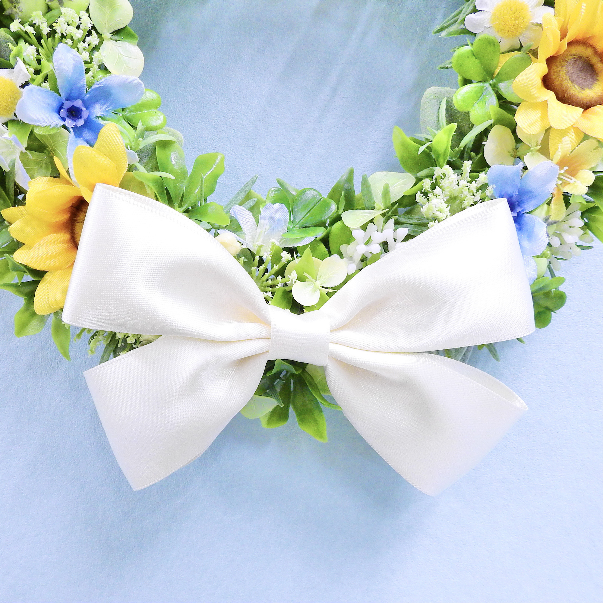 ＊ネコリース ニャンコリース(ひまわり)＊抗ウイルス光触媒加工付き