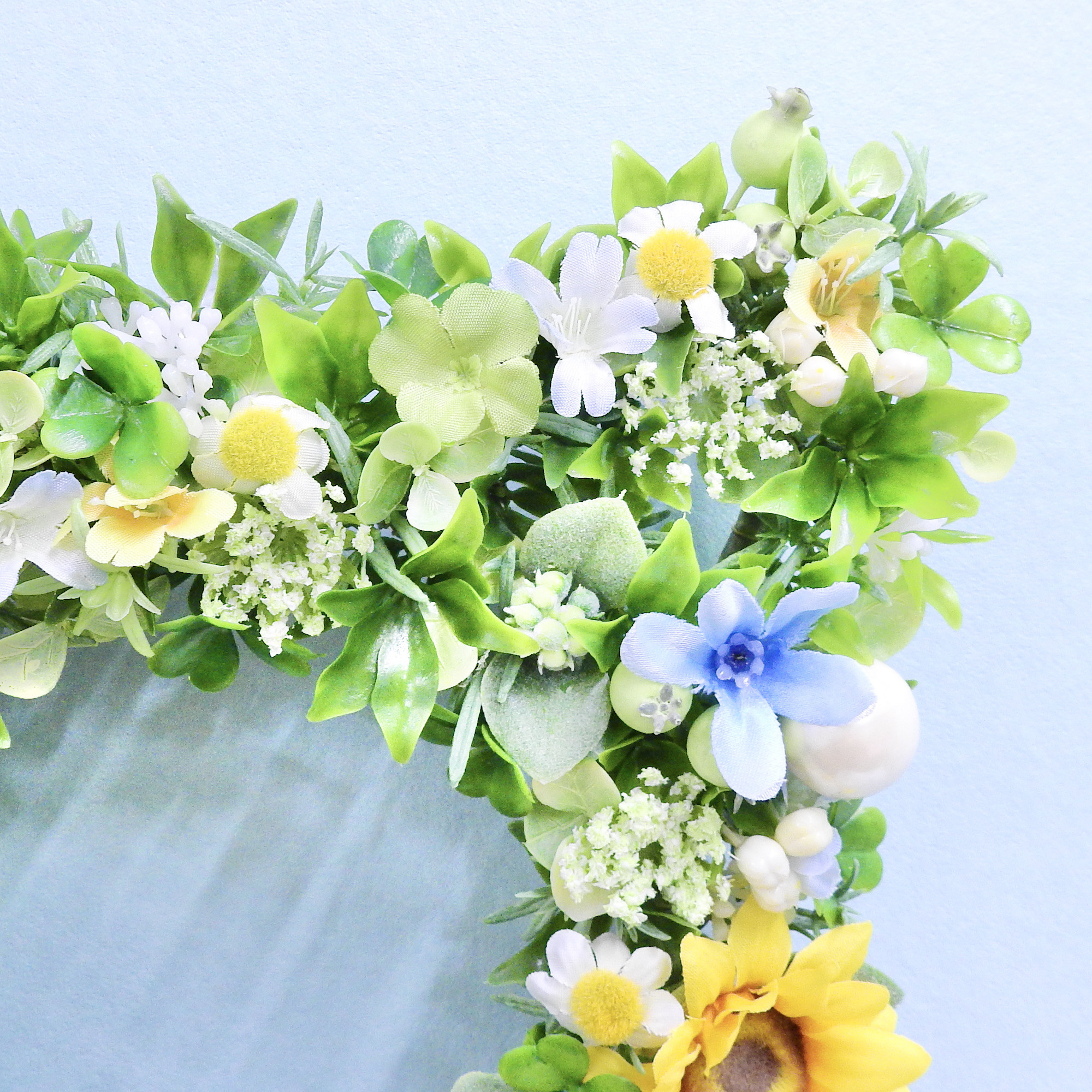 ＊ネコリース ニャンコリース(ひまわり)＊抗ウイルス光触媒加工付き