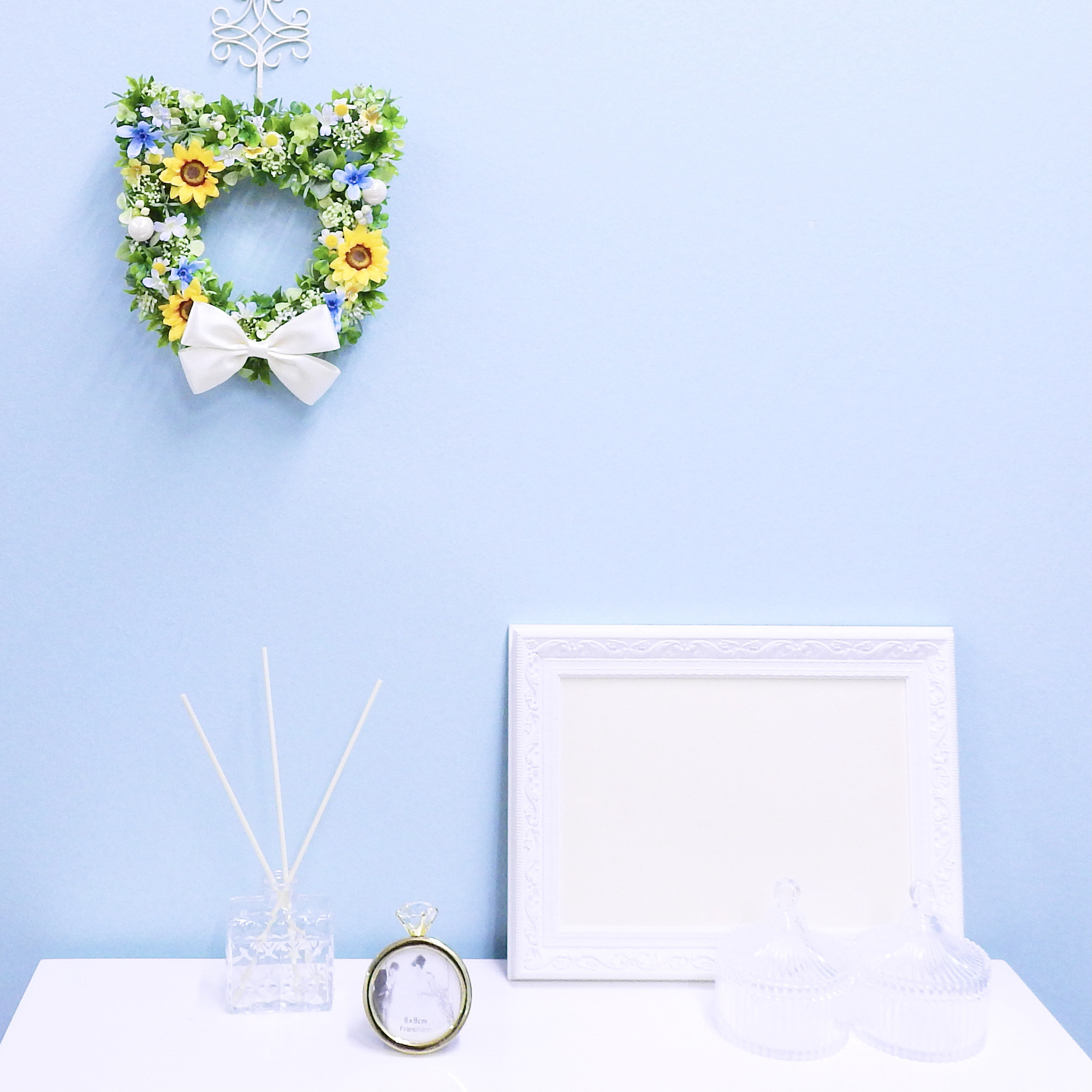 ＊ネコリース ニャンコリース(ひまわり)＊抗ウイルス光触媒加工付き