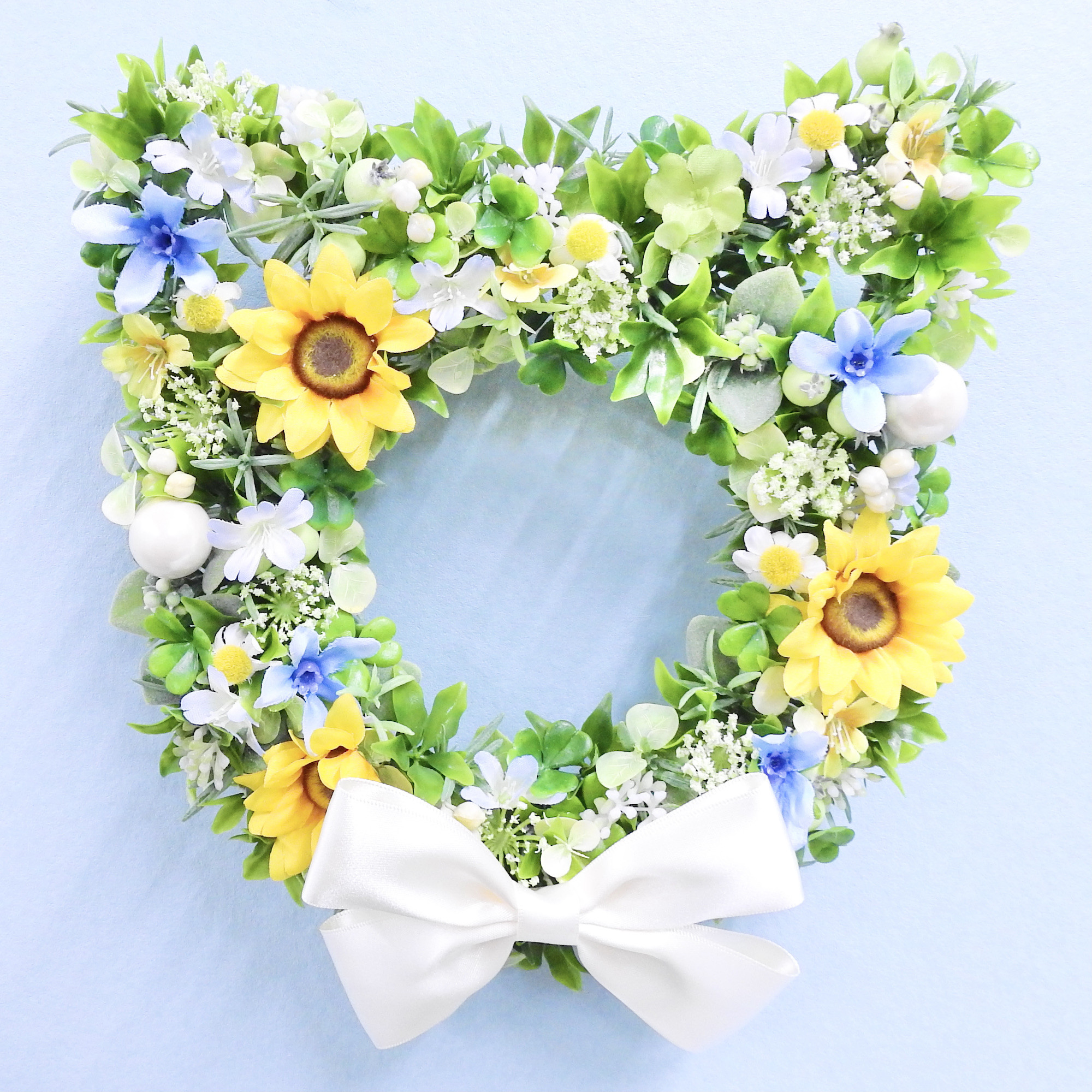 ＊ネコリース ニャンコリース(ひまわり)＊抗ウイルス光触媒加工付き