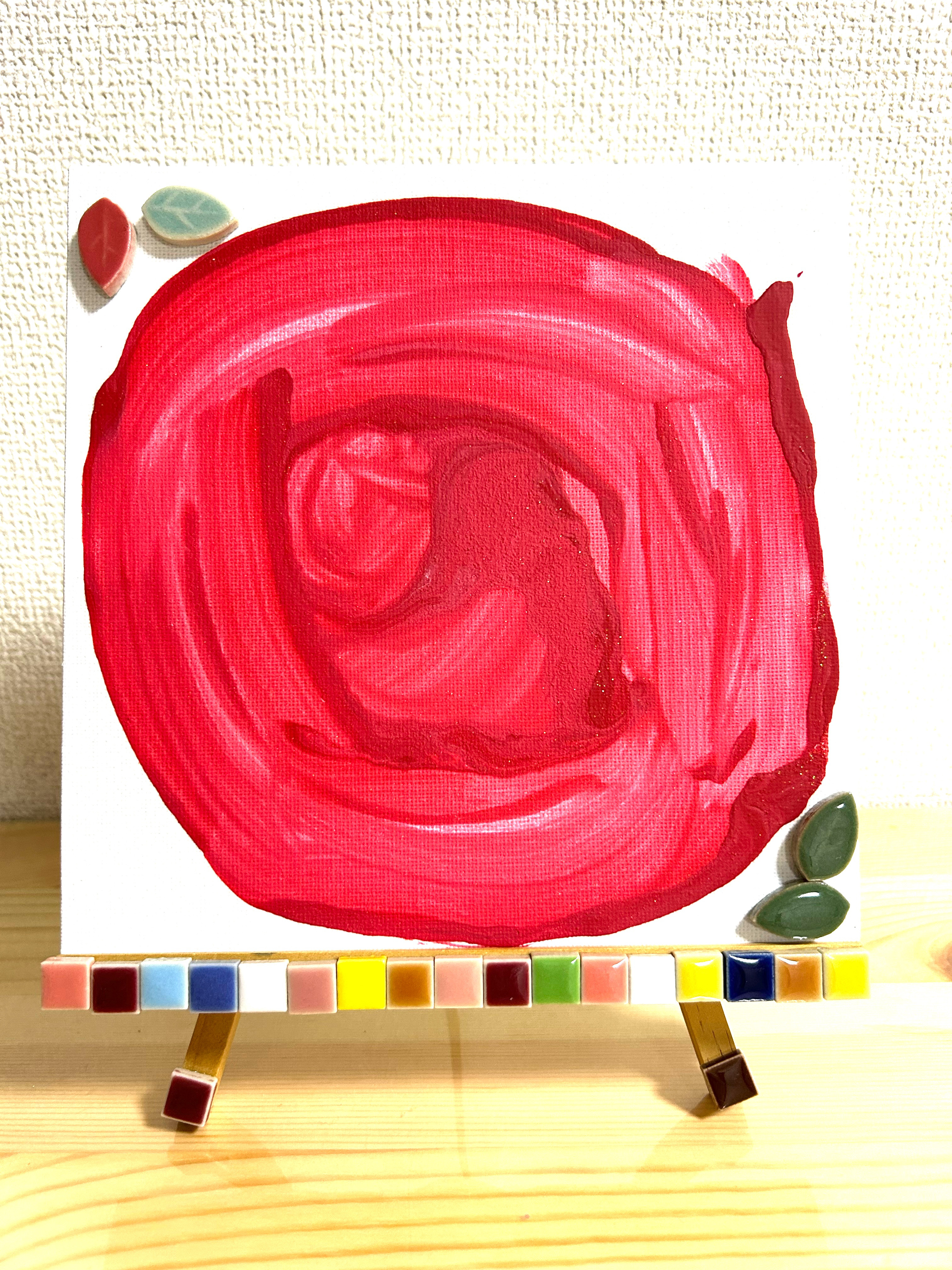 モザイクタイルアート　【薔薇】