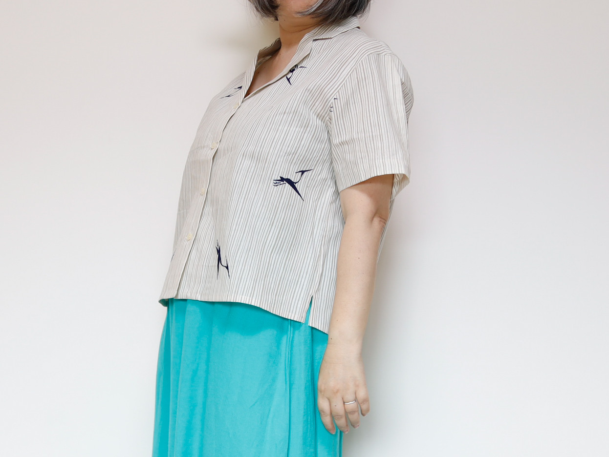 浴衣アロハシャツ おでかけにも！ 1枚でキマる個性派デザイン！