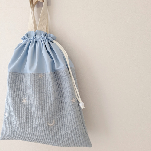 Clothes Bag 刺繍のヌビ お着替え袋 体操服入れ 体操着入れ 巾着 ヌビ