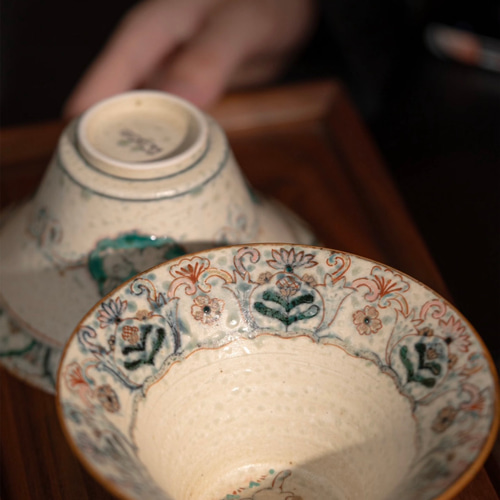 詩瓷集 中国敦煌風 三生兎（さんしょううさぎ）をモチーフにした