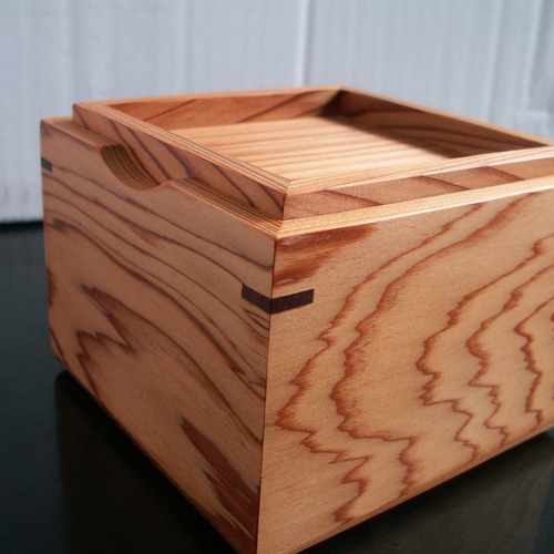 屋久杉　二段文箱　未使用品 新品未使用品】千寿屋久杉 二段文箱 屋久島 工芸品 天然木 箱