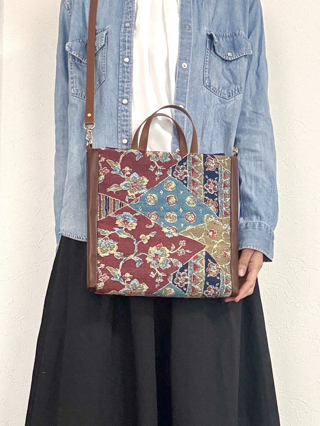 送料無料 ショルダーバッグ 2way 上品 大人 贈り物 手提げ 着物