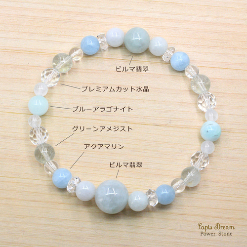 最高の幸運を導くお守り | ビルマ翡翠とアクアマリンの天然石パワー