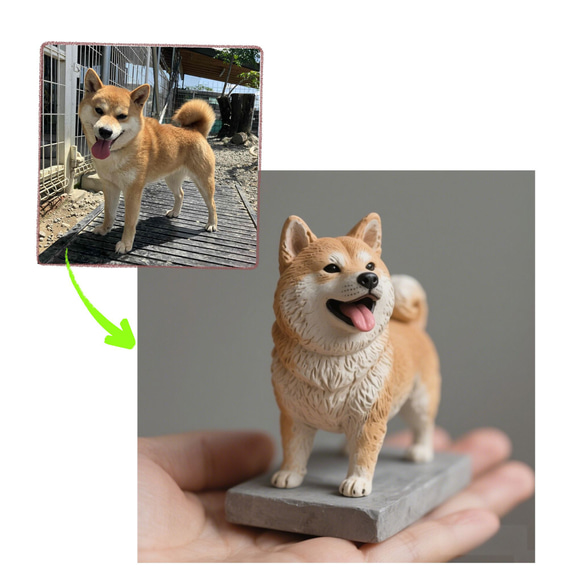 愛犬 フィギュア 写真 ペット手作り 猫 オーダーメイド リアル ギフト