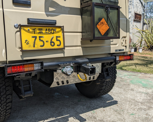 ja11 ジムニー　リア　バンパー　テール付き　ステンレス 送料無料！！ SMZ ジムニー用 リア角バンパーLED仕様 ステンレス