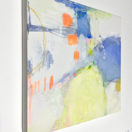 YAYOI 抽象水彩画 おまけ付き 日常のつづきb」アート 抽象画 水彩画 絵画 MarieK 通販 19202397