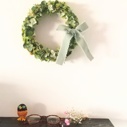 【専用となりました】クレイフラワー❁フラワーリース特大❁鳥❁ハンドメイド 日本に 専用となりました】クレイフラワー❁フラワーリース特大