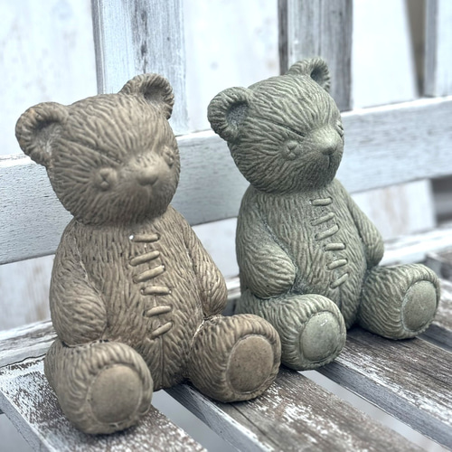 クマ　熊　テディベア　オブジェ　置物　インテリア　工芸品　美術品　A3277 楽天市場】テディーベア 327陶器 置物 動物 くま クマ ヒグマ 熊
