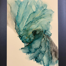 emerald＊絵画 原画 抽象画 テクスチャーアート 現代アート 海