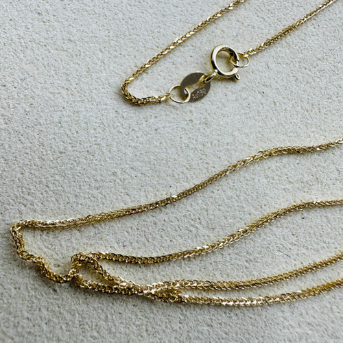 18K18ネックレスチェーンau750スピガチェーン18金 18K K18