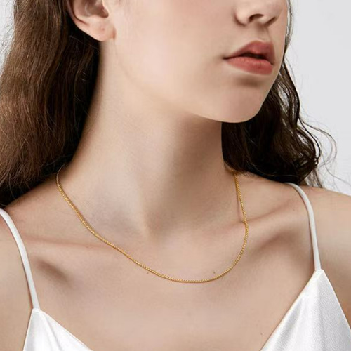 18K18ネックレスチェーンau750スピガチェーン18金 18K K18チェーン