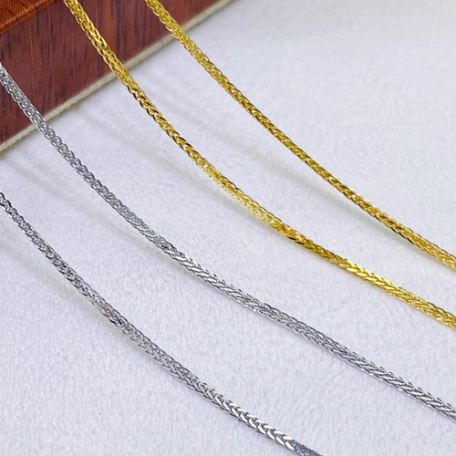 ちょっと珍しくてお洒落！18金 K18 YG スピガチェーン ネックレス ちょっと珍しくてお洒落！18金 K18 YG スピガチェーン ネックレス