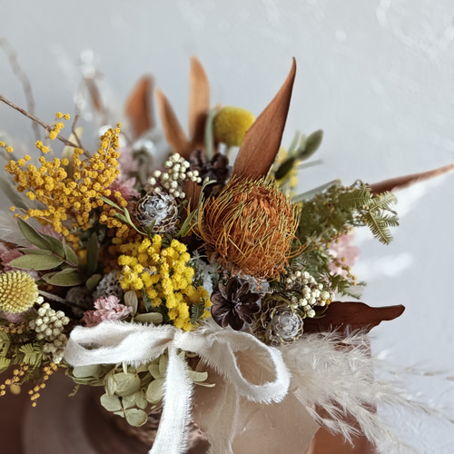 ドライフラワー★アンティークアートアレンジメント★紫陽花　クリスマスローズ ドライフラワー☆アンティークアートアレンジメント☆紫陽花