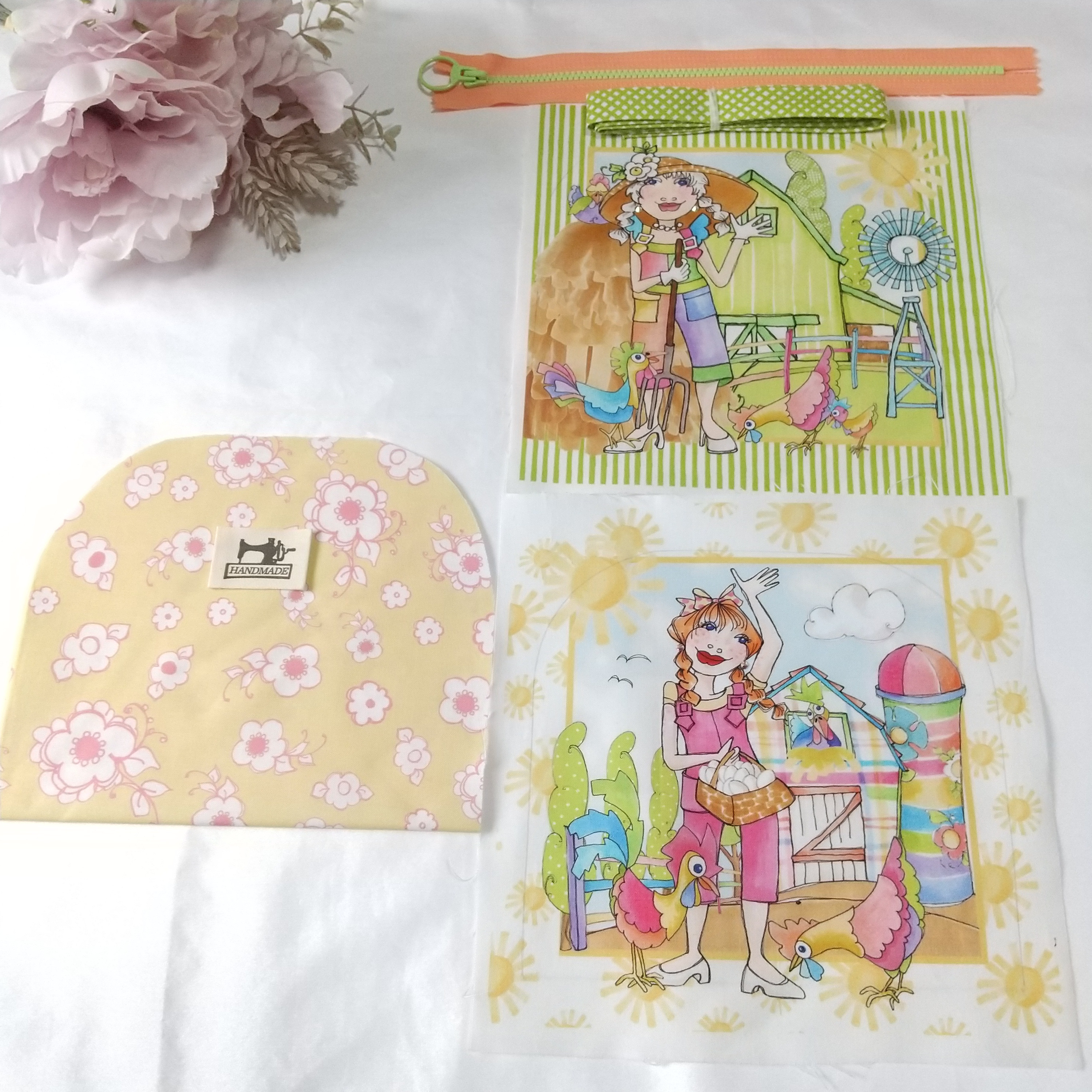 ♡キルティングポーチ2個♡ ハンドメイド　ロラライハリス 専用出品 ♡キルティングポーチ♡ハンドメイド ロラライハリス