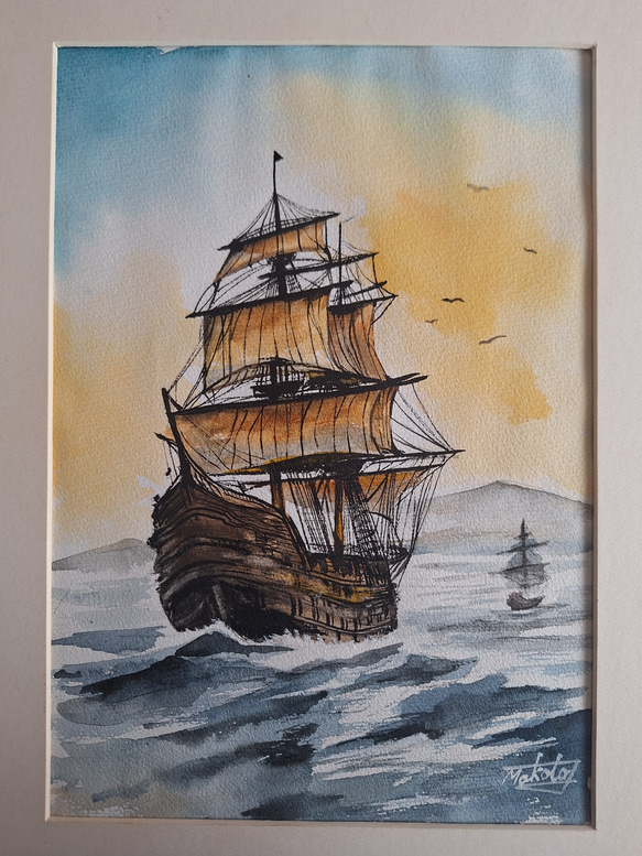 【真作】絵画　乙丸哲延　油彩4号　漁舟（オンフルール）　港の青い船　W160 Yahoo!オークション -「オンフルール港」(油彩) (絵画)の落札