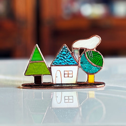 ステンドグラスの街並み（E） その他インテリア雑貨 アトリエ