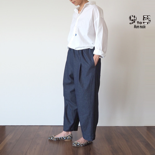 SALE☆579☆アフリカンプリント☆ペグパンツ☆総丈88cm ロング