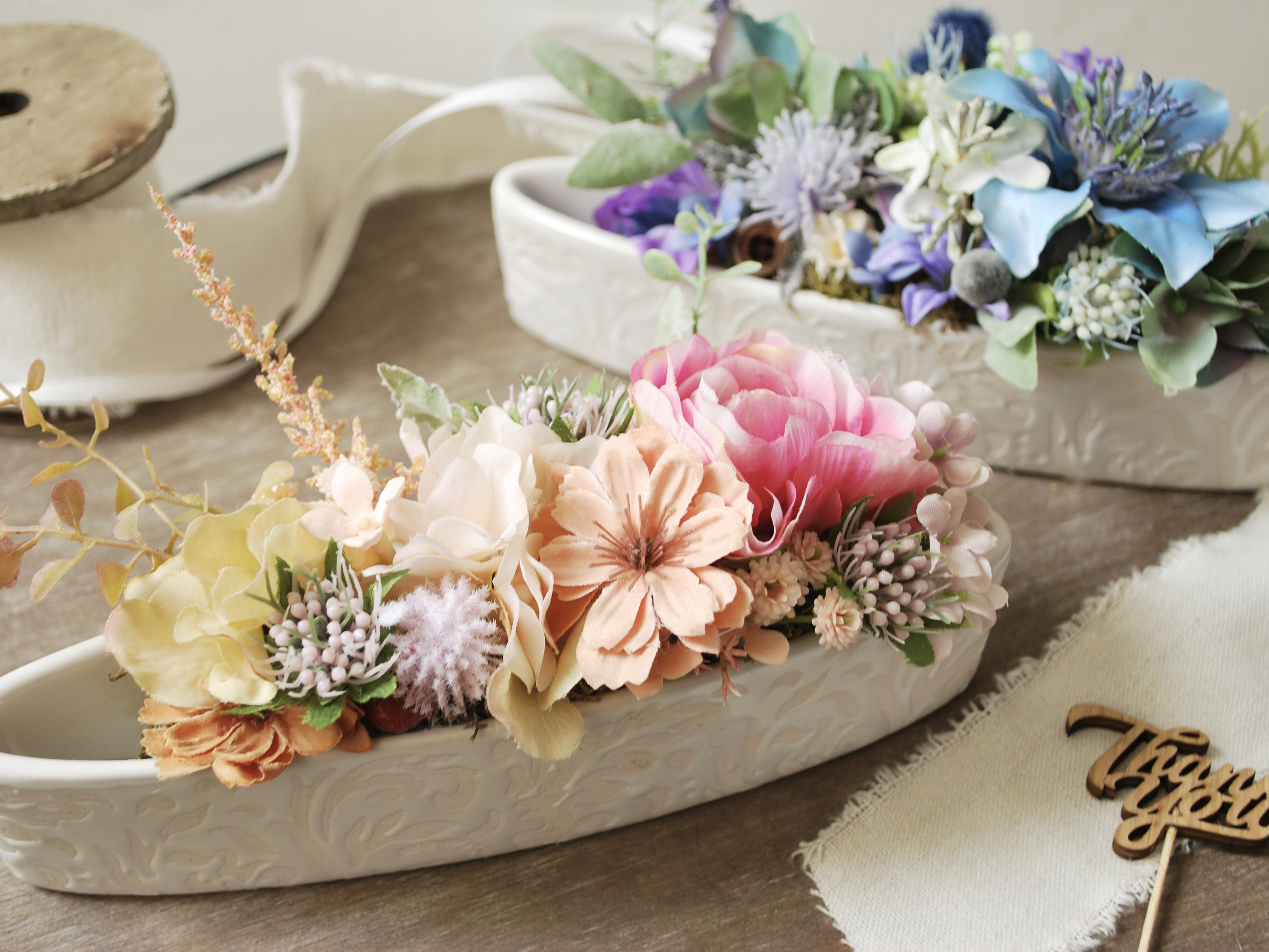 JUNFLOWER - お花いっぱい 豪華 アーティフィシャルフラワーアレンジ