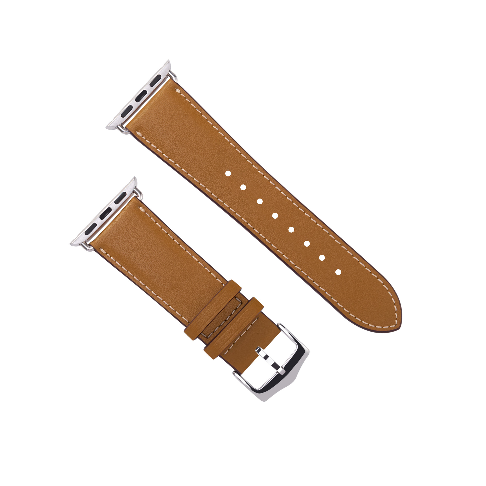 Apple Watch レザーバンド スウィフトカーフスキン ゴールドブラウン <S02-Brown>