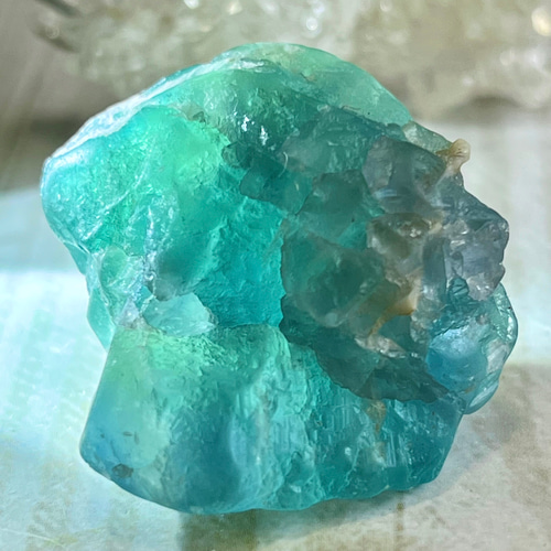 エメラルドグリーン˚✧₊⁎ フローライト 蛍石 ラフストーン 原石 その他