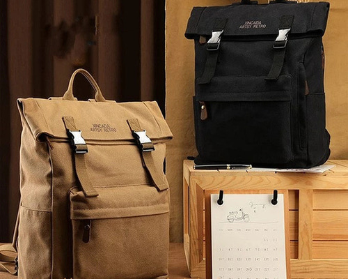 リュック キャンバス バッグ 帆布 軽量 通学 バックパック A4 大