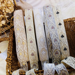 アンティーク シルクのロココリボン C リボン・テープ chez poupee