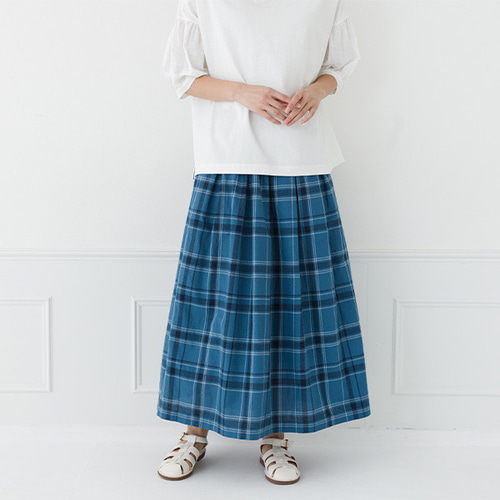 かぐれ（カグレ）の「リネンコットンタックスカート（スカート
