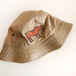 KODAIPOP★王塚古墳の赤馬刺繍ハット 4枚目の画像