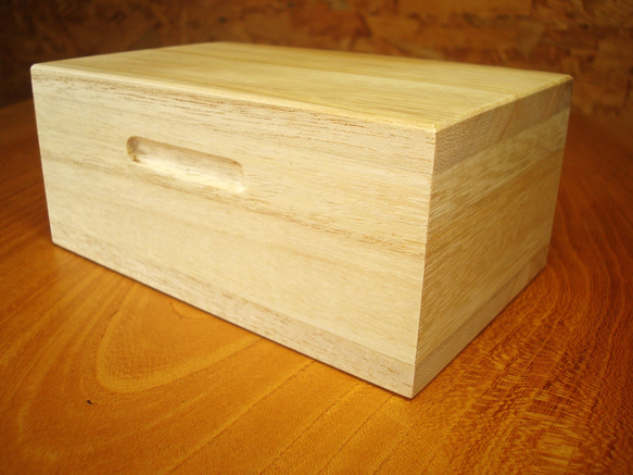 桐製 エサ箱 1部屋タイプ 新品 投げ釣り 餌箱 ハンドメイド 自作