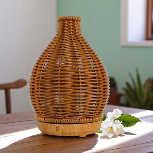 花瓶型アロマディフューザー ラタン編み アロマディフューザー アロマ