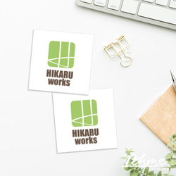 ロゴ入りシール / logo_stecker ★ 名入れ【ステッカー 100枚 高品質 ショップ ラッピング 梱包】 6枚目の画像