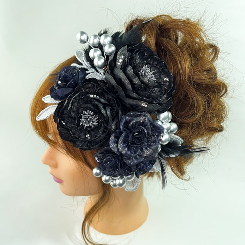 モワティエ 黒青 円形 ヘッドドレス モワティエ 黒青 円形 ヘッドドレス モワティエ 黒青 円形 ヘッドドレス